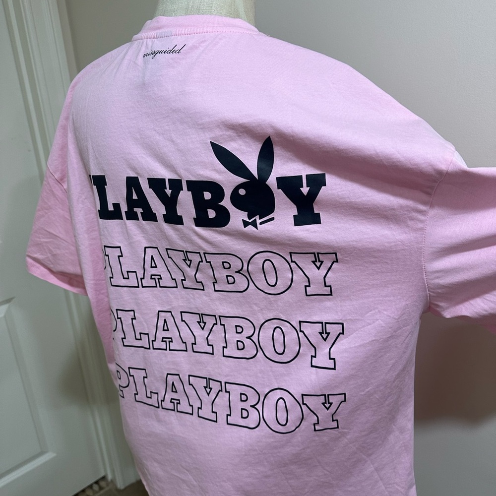 PLAYBOY Light Pink Logo Tee